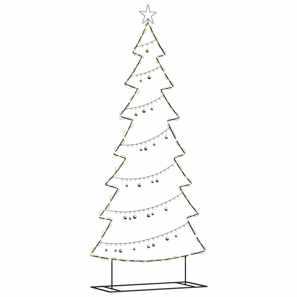 Metal Christmas Tree Black 210 cm