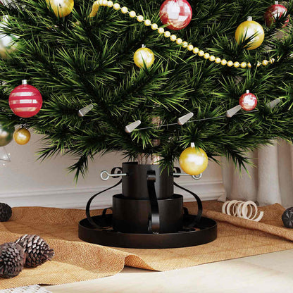 vidaXL Christmas Tree Stand Black 40 x 40 x 21 cm Steel 4