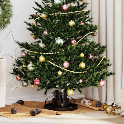 vidaXL Christmas Tree Stand Black 40 x 40 x 21 cm Steel 1