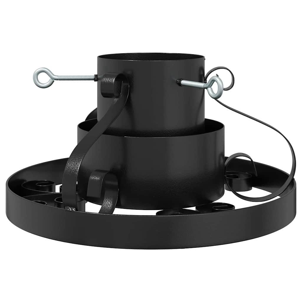 vidaXL Christmas Tree Stand Black 40 x 40 x 21 cm Steel 2