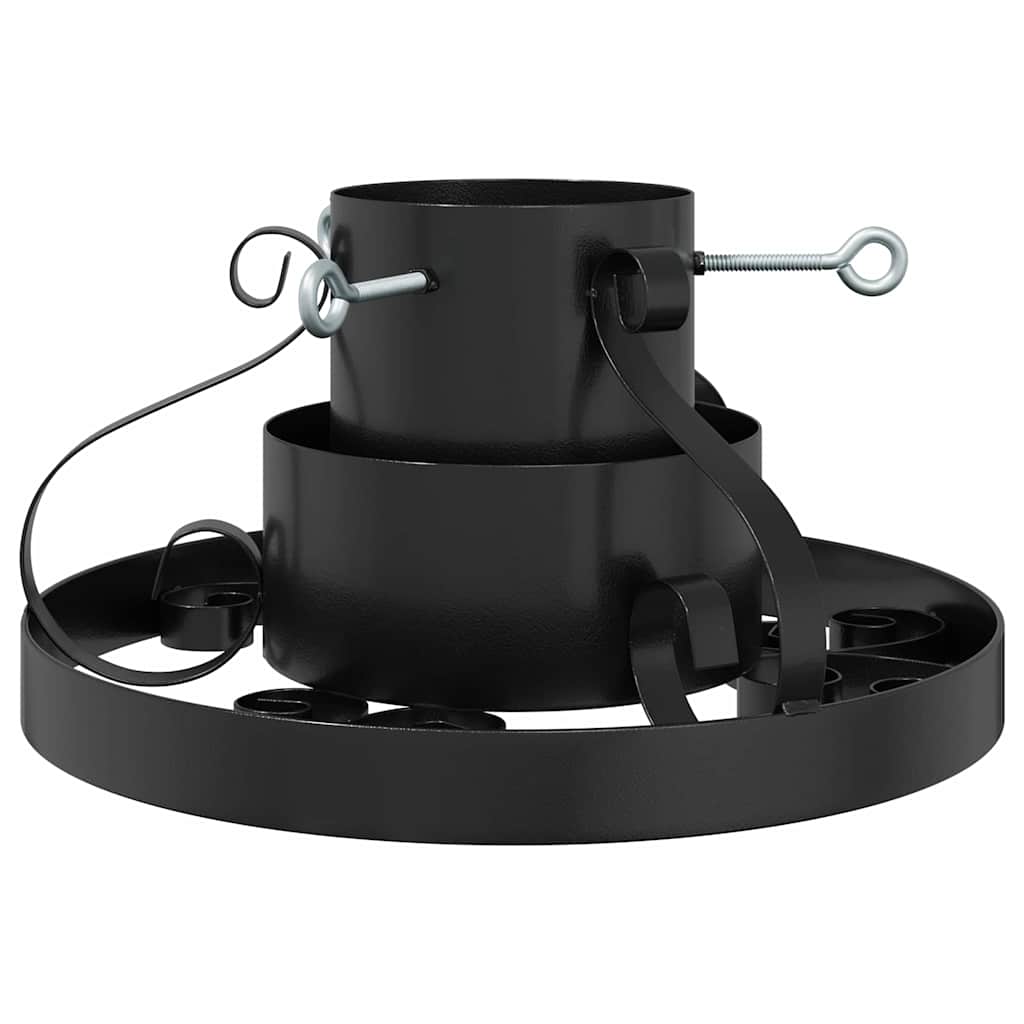 vidaXL Christmas Tree Stand Black 40 x 40 x 21 cm Steel 6