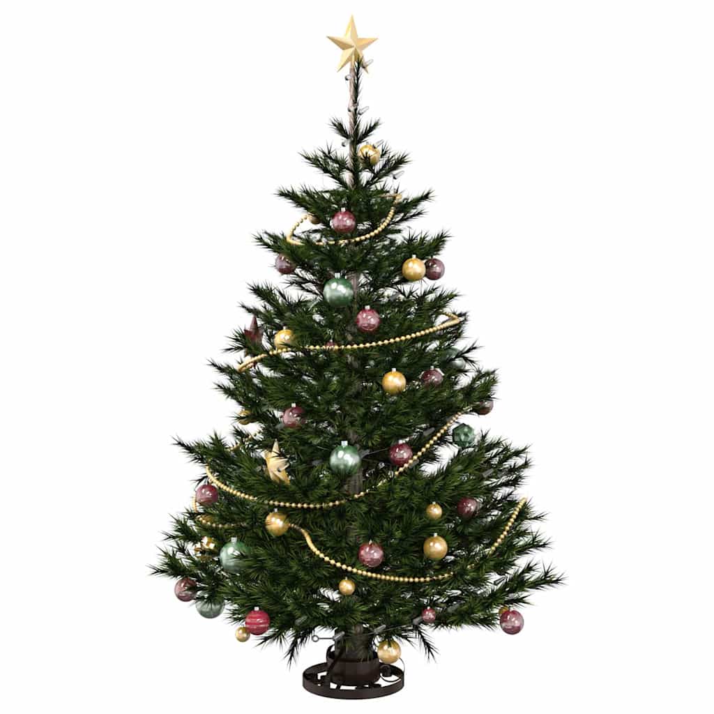 vidaXL Christmas Tree Stand Antique copper 40 x 40 x 20.5 cm Steel 3