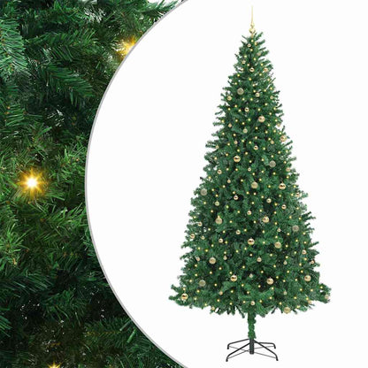 vidaXL Artificial Christmas Tree with 300 LEDs with Stand Green 300 cm 2