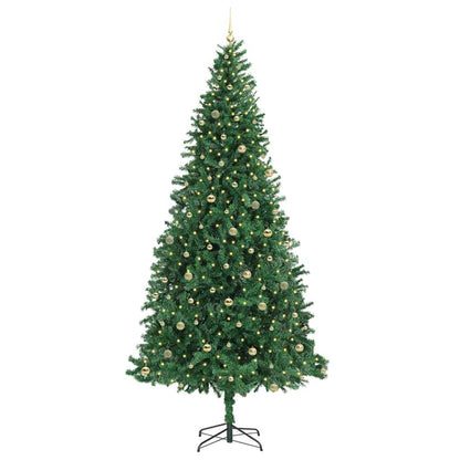 vidaXL Artificial Christmas Tree with 300 LEDs with Stand Green 300 cm 3
