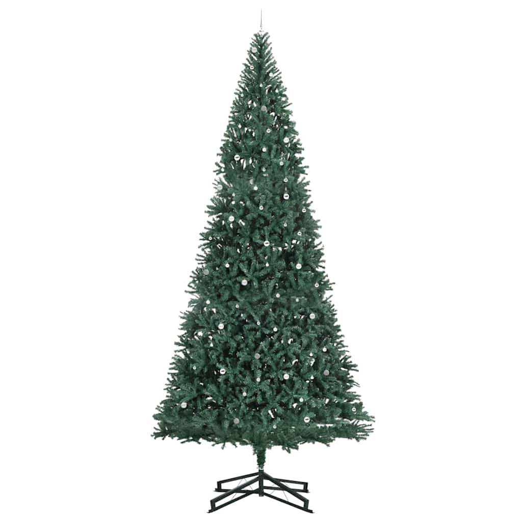 vidaXL Artificial Pre-lit Christmas Tree with Ball Set Green 500 cm 4