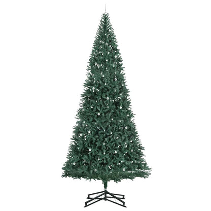 vidaXL Artificial Pre-lit Christmas Tree with Ball Set Green 500 cm 4
