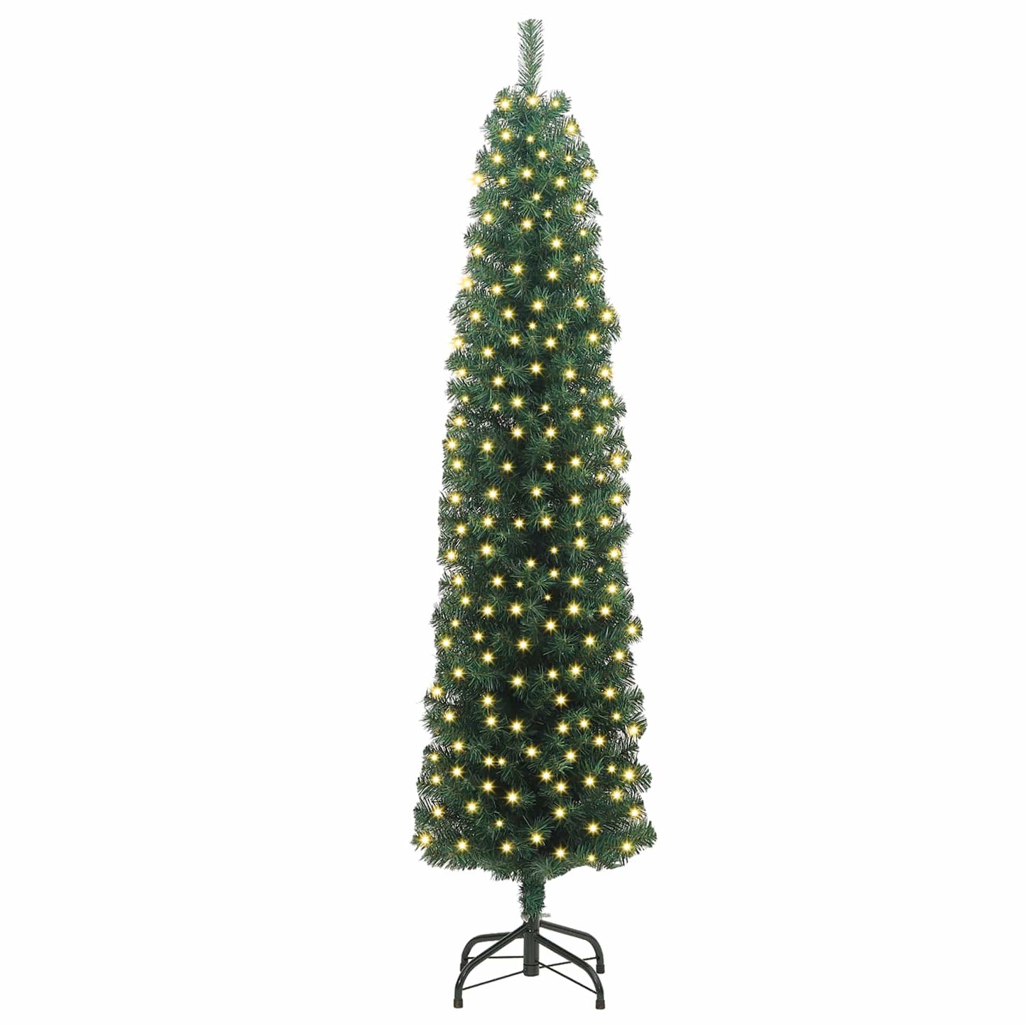 vidaXL Artificial Christmas Tree with 300 LEDs with Stand Green 180 cm 3