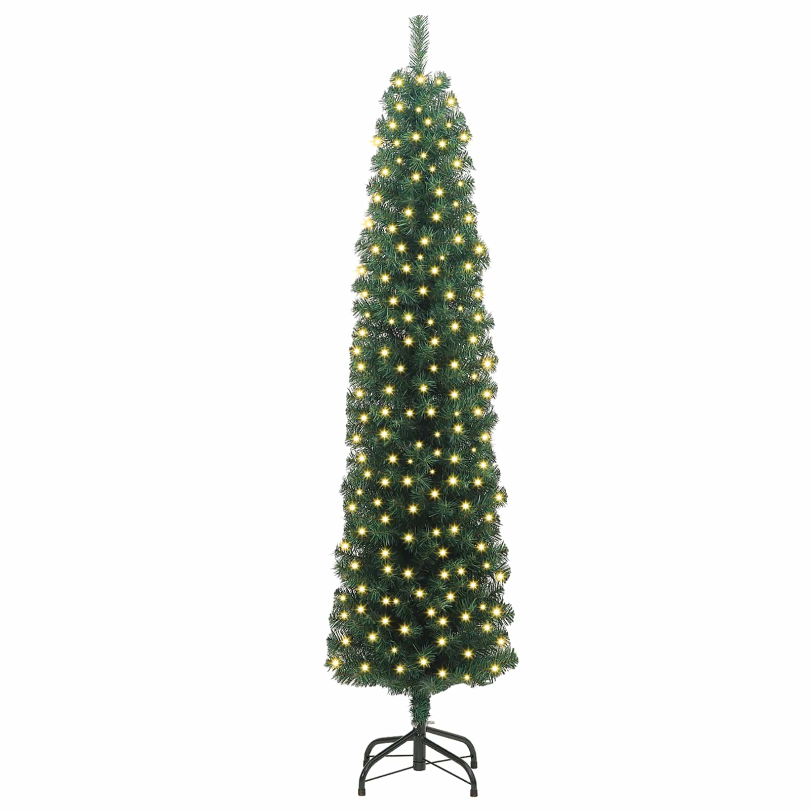 vidaXL Artificial Christmas Tree with 300 LEDs with Stand Green 180 cm 3