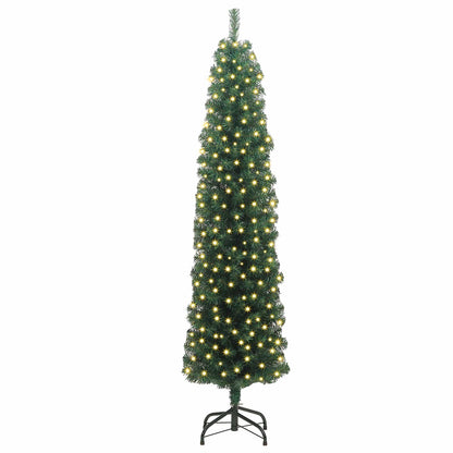 vidaXL Artificial Christmas Tree with 300 LEDs with Stand Green 180 cm 3