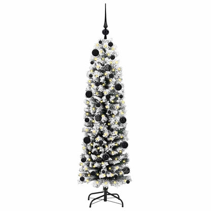 vidaXL Artificial Christmas Tree with 150 LEDs with Stand Green 150 cm 3
