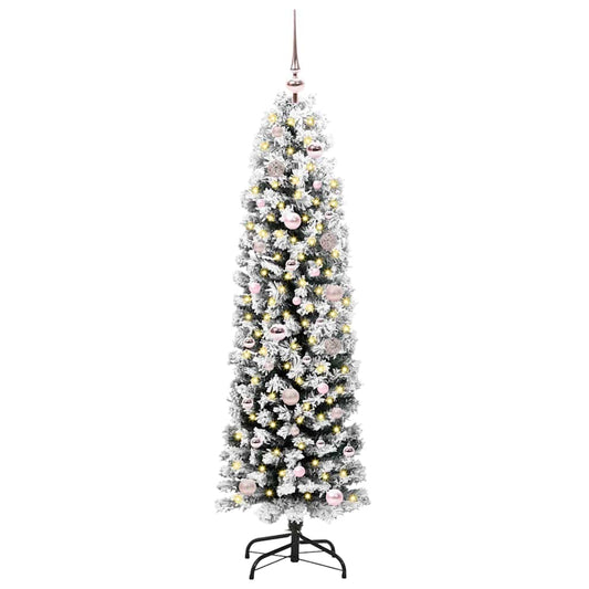 vidaXL Artificial Christmas Tree with 150 LEDs with Stand Green 150 cm 2