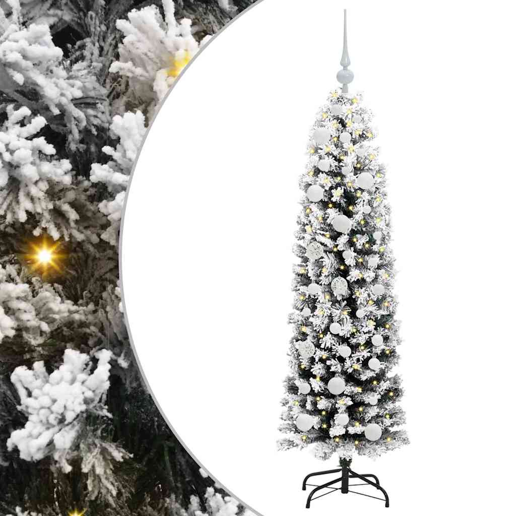 vidaXL Artificial Christmas Tree with 150 LEDs with Stand Green 150 cm 2