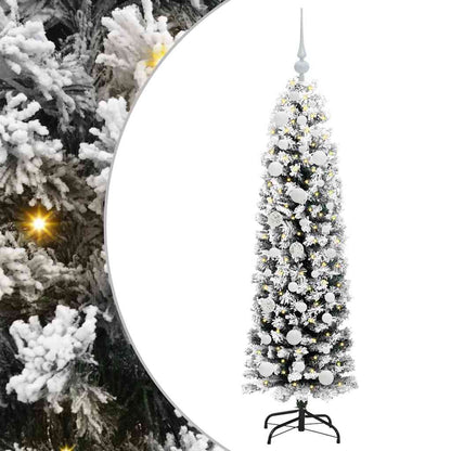 vidaXL Artificial Christmas Tree with 150 LEDs with Stand Green 150 cm 2