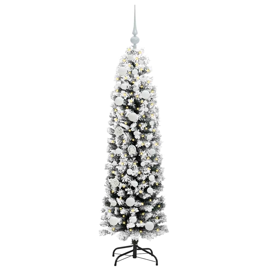 vidaXL Artificial Christmas Tree with 150 LEDs with Stand Green 150 cm 3