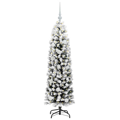vidaXL Artificial Christmas Tree with 150 LEDs with Stand Green 150 cm 3