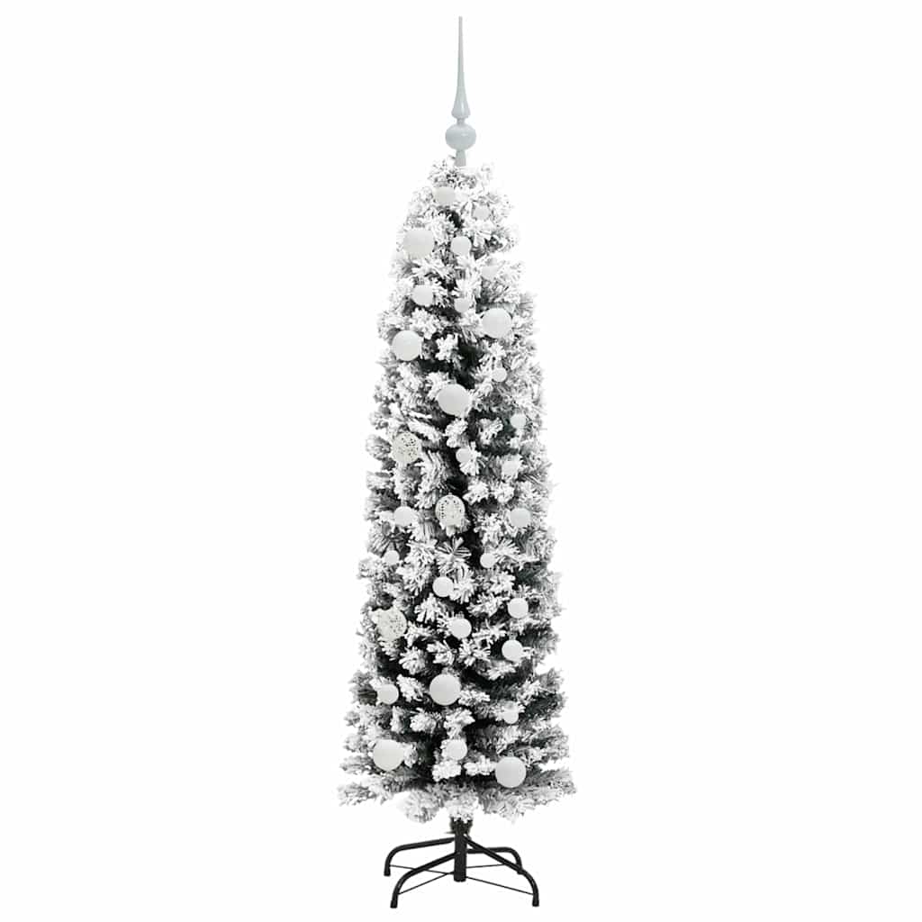 vidaXL Artificial Christmas Tree with 150 LEDs with Stand Green 150 cm 4