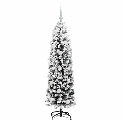 vidaXL Artificial Christmas Tree with 150 LEDs with Stand Green 150 cm 4