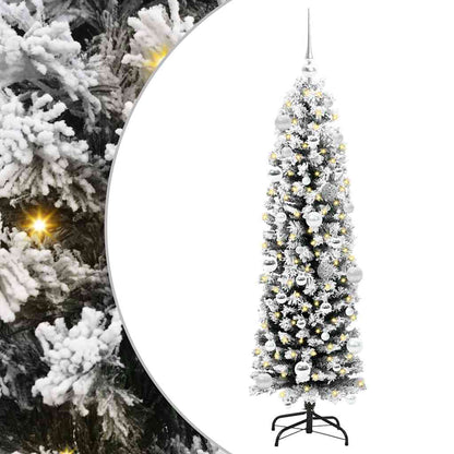 vidaXL Artificial Christmas Tree with 150 LEDs with Stand Green 150 cm 2