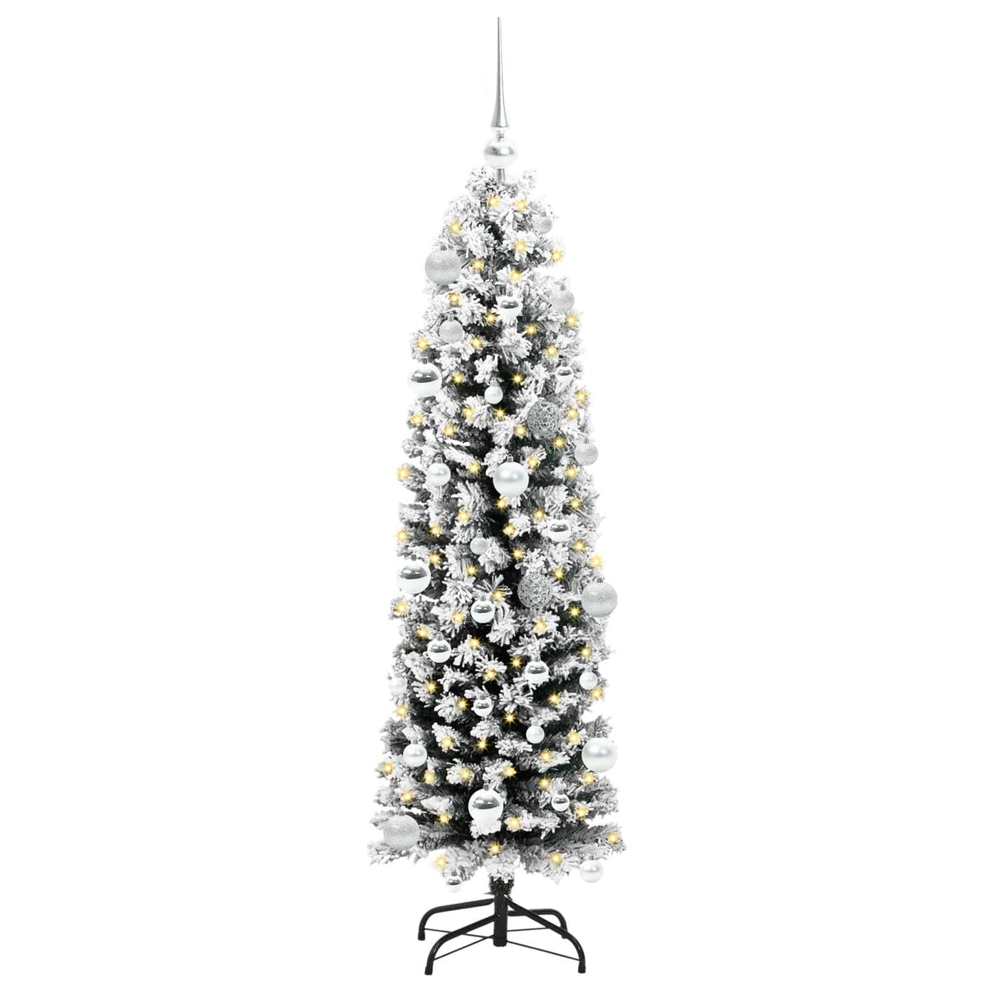 vidaXL Artificial Christmas Tree with 150 LEDs with Stand Green 150 cm 3