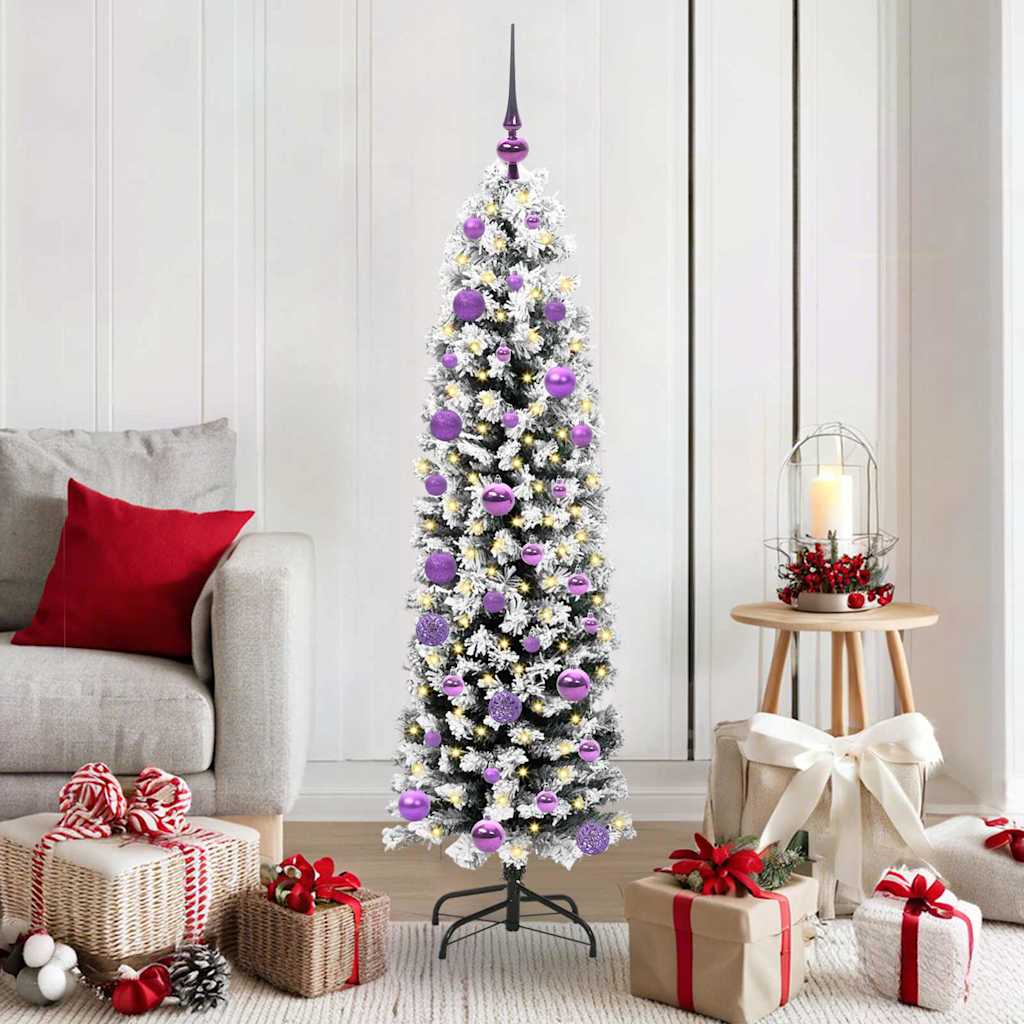 vidaXL Artificial Christmas Tree with 150 LEDs with Stand Green 150 cm 1