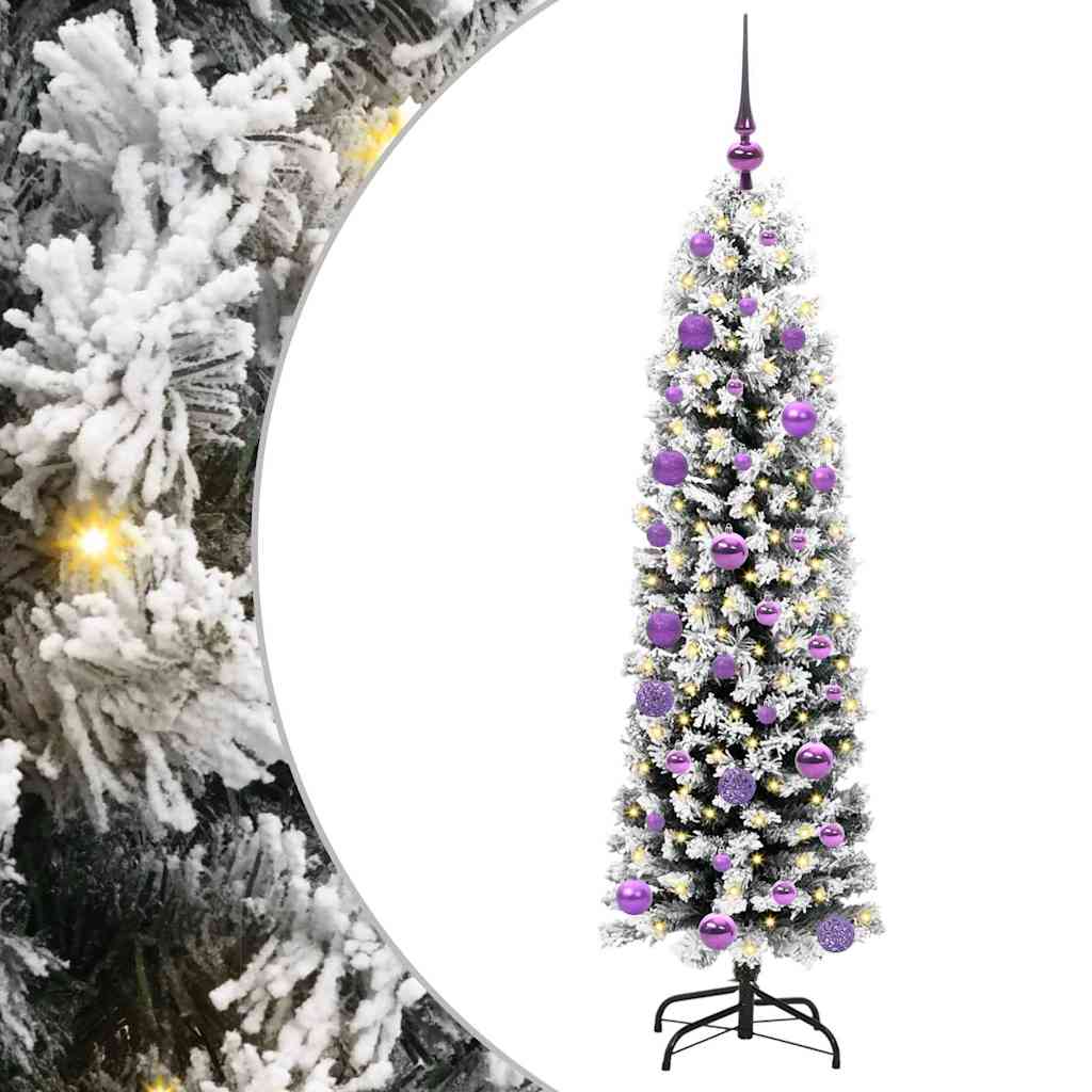 vidaXL Artificial Christmas Tree with 150 LEDs with Stand Green 150 cm 2