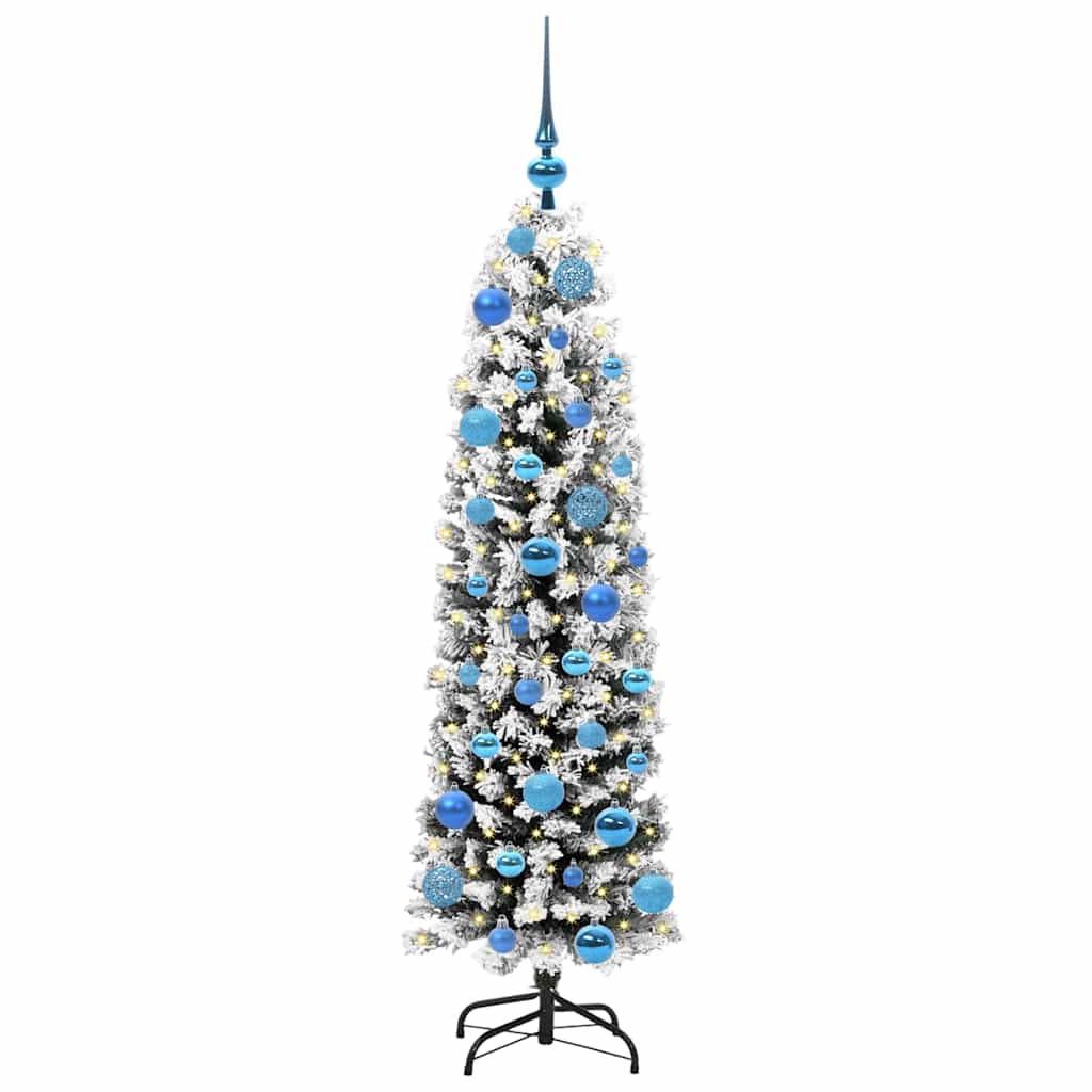 vidaXL Artificial Christmas Tree with 150 LEDs with Stand Green 150 cm 3