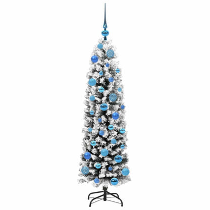 vidaXL Artificial Christmas Tree with 150 LEDs with Stand Green 150 cm 4
