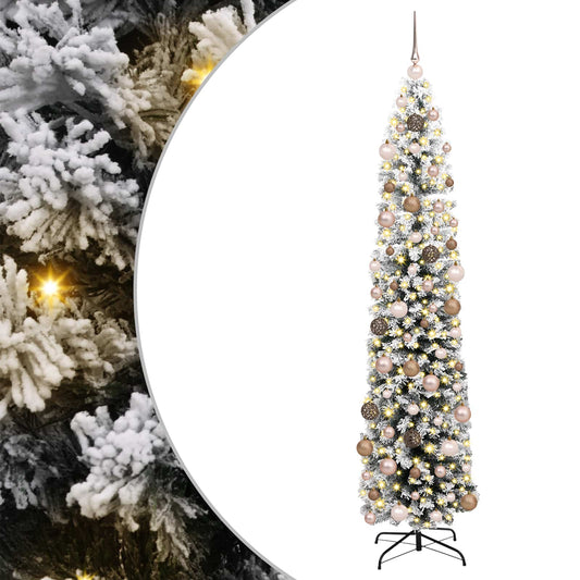 vidaXL Artificial Christmas Tree with 300 LEDs with Stand Green 180 cm 2