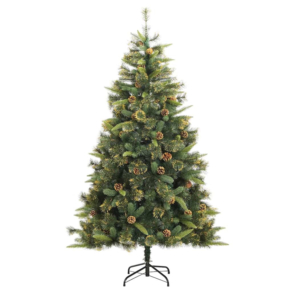 Artificial Hinged Christmas Tree Cones Green balls