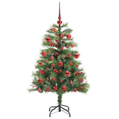 vidaXL Artificial Christmas Tree 150 LEDs Warm White PVC and Metal 4