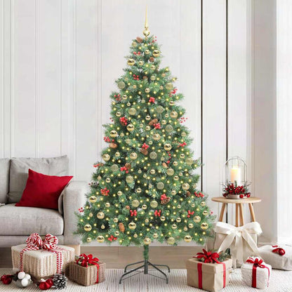 vidaXL Artificial Christmas Tree 300 LEDs Warm White PVC and Metal 1