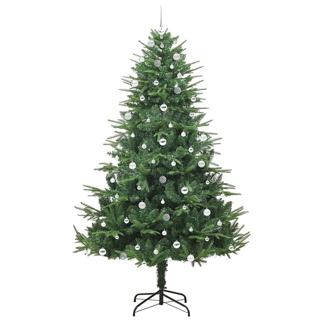 vidaXL Artificial Pre-lit Christmas Tree with Ball Set Green 240 cm 4