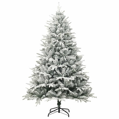 Artificial Pre-lit Christmas Tree with Ball Set Green 180 cm Green and White with 300 LEDs