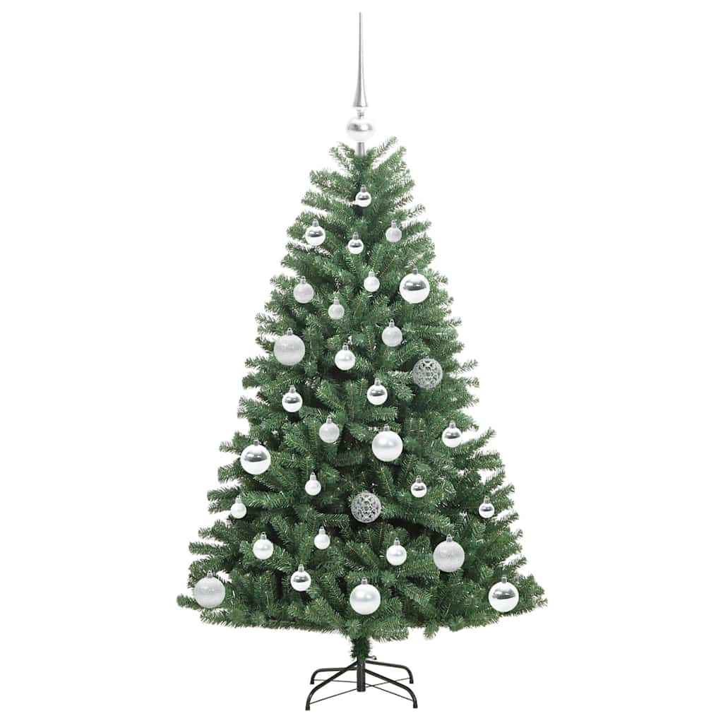 Artificial Hinged Christmas Tree Green 120 cm PVC and Metal