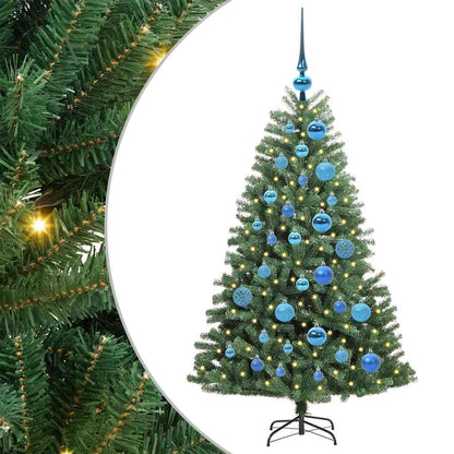 Artificial Hinged Christmas Tree Green 120 cm PVC and Metal