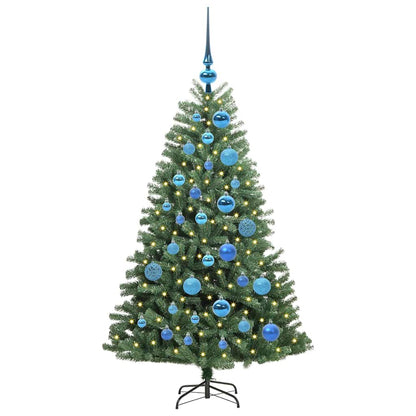 Artificial Hinged Christmas Tree Green 120 cm PVC and Metal