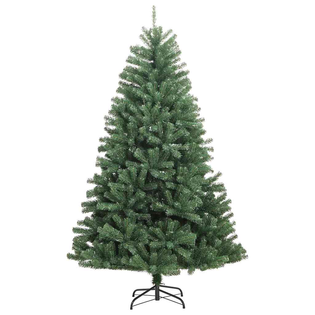 vidaXL Artificial Hinged Christmas Tree Green 150 cm PVC and Metal 5