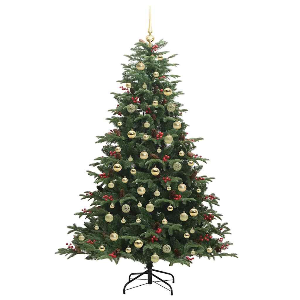 vidaXL Artificial Christmas Tree with 300 LEDs with Stand Green 180 cm 4