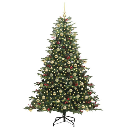 vidaXL Artificial Christmas Tree with 300 LEDs with Stand Green 210 cm 3
