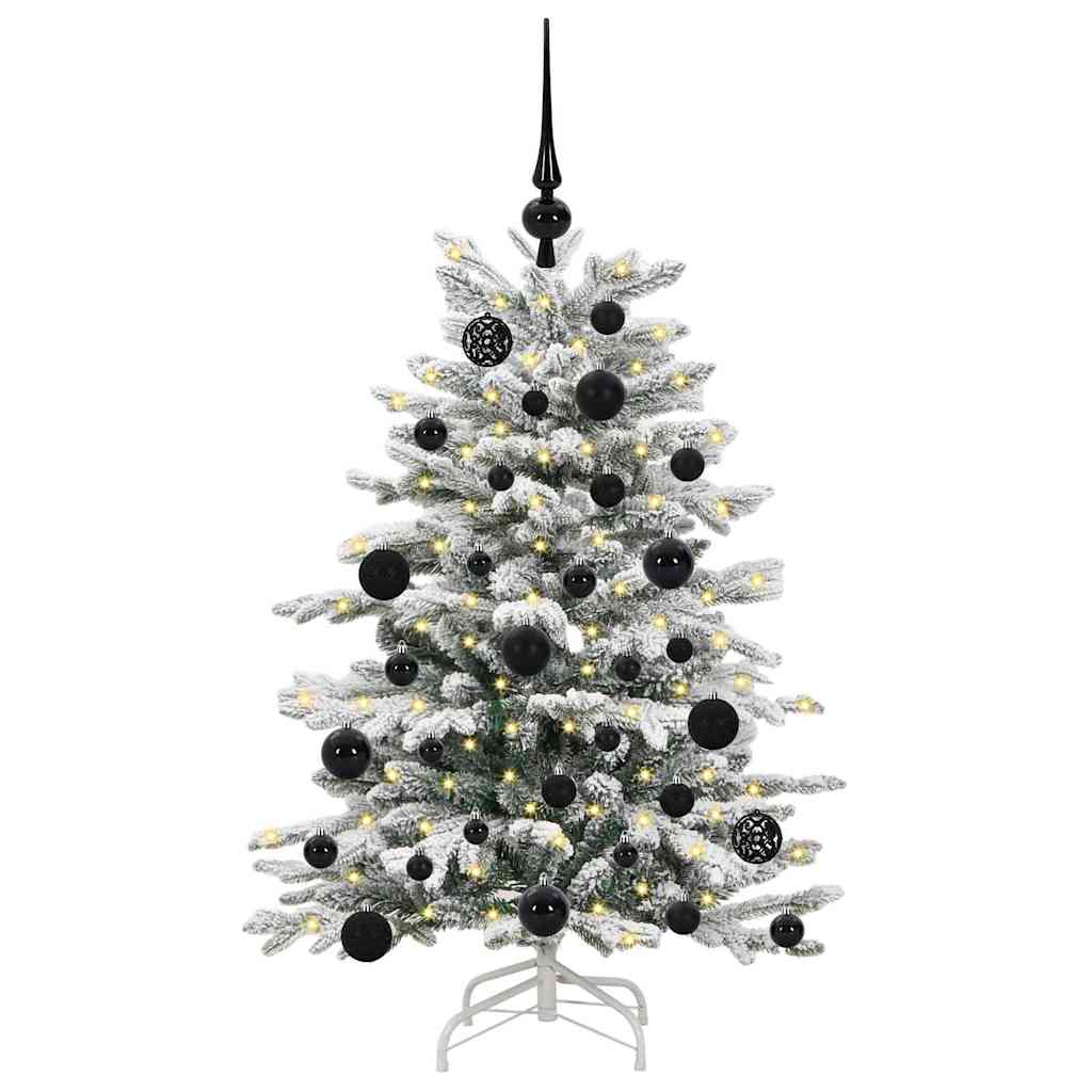 vidaXL Artificial Hinged Christmas Tree White 120 cm PE and PVC 3