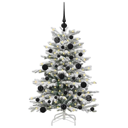 vidaXL Artificial Hinged Christmas Tree White 120 cm PE and PVC 3