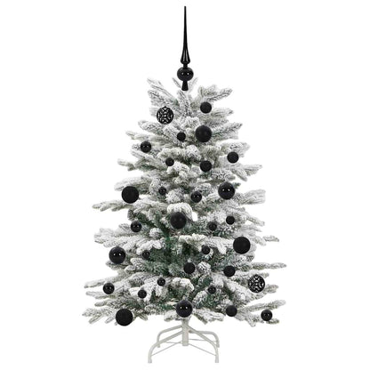 vidaXL Artificial Hinged Christmas Tree White 120 cm PE and PVC 4