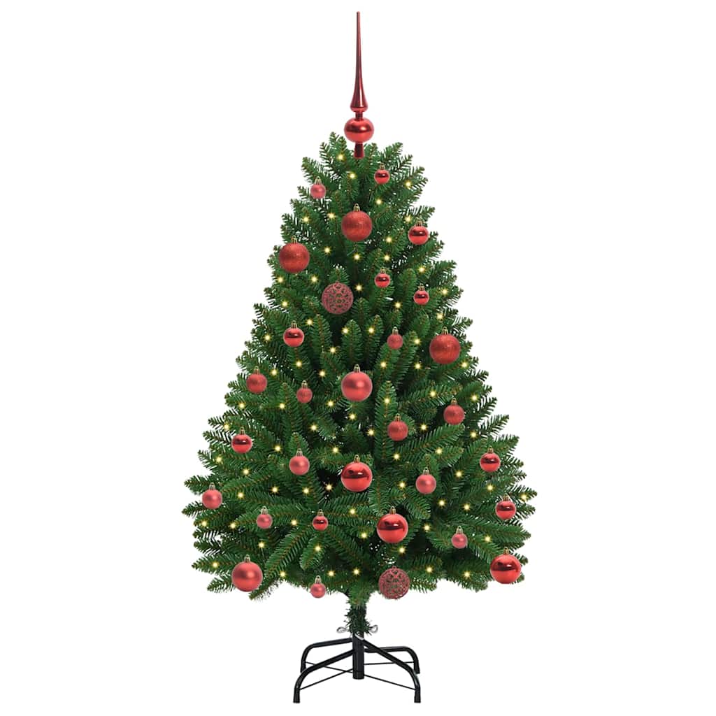 vidaXL Artificial Christmas Tree 120 cm 150 LEDs Warm White Green 3