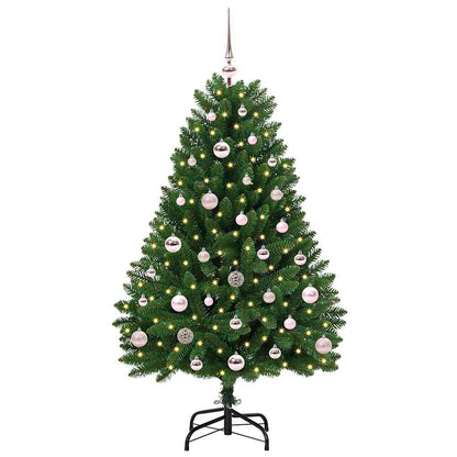 vidaXL Artificial Christmas Tree 120 cm 150 LEDs Warm White Green 3
