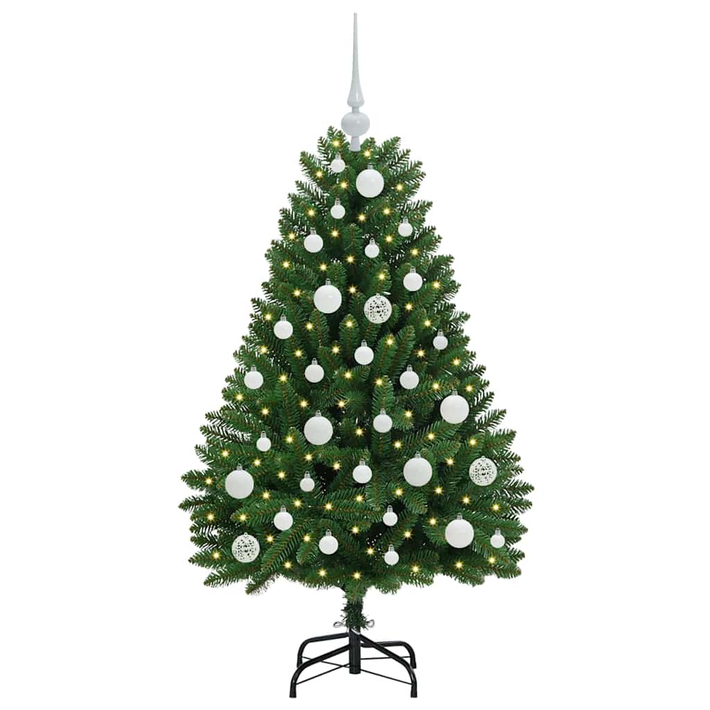 vidaXL Artificial Christmas Tree 120 cm 150 LEDs Warm White Green 3