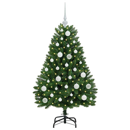 vidaXL Artificial Christmas Tree 120 cm 150 LEDs Warm White Green 3