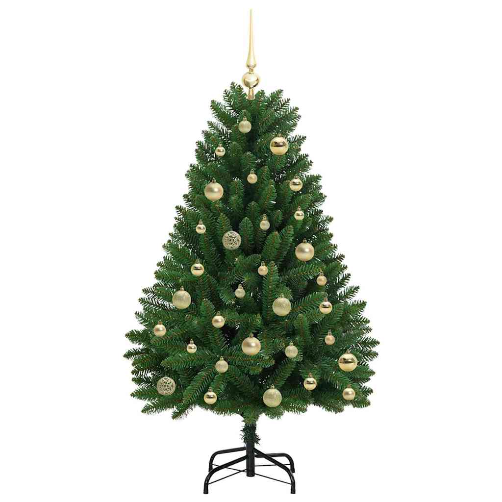 vidaXL Artificial Christmas Tree 120 cm 150 LEDs Warm White Green 4