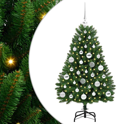 vidaXL Artificial Christmas Tree 120 cm 150 LEDs Warm White Green 2