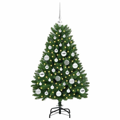 vidaXL Artificial Christmas Tree 120 cm 150 LEDs Warm White Green 3