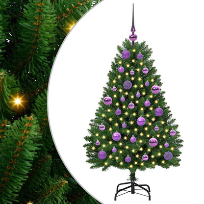 vidaXL Artificial Christmas Tree 120 cm 150 LEDs Warm White Green 2